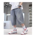thumbnail image 5 of RTKFRFLM Boys Summer Casual Jean Shorts Kids Classic Denim Short Trousers Blue 10-12 Years, 5 of 8