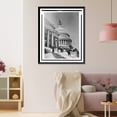 thumbnail image 3 of Historic Framed Print, [Men shovelling snow on steps of the U.S. Capitol], 17-7/8" x 21-7/8", 3 of 9