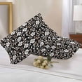 thumbnail image 2 of Lumbar Pillow Covers 20x12 Inch Set of 2, Black White Floral Waterproof Outdoor Pillow Covers, Farmhouse Vintage Botanical Leaves Decorative Cushion Pillowcases for Couch, Sofa, Bed, Garden, Patio, 2 of 9
