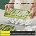 thumbnail image 3 of Ohufall One Press Ice Maker Ice Cubes Tray With Storage Box For Home Refrigerator, 3 of 6