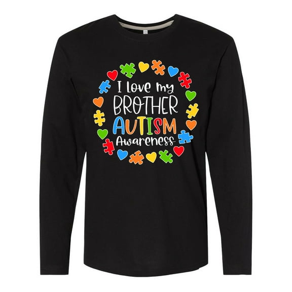 Inktastic I Love My Brother Autism Awareness Long Sleeve T-Shirt