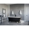 thumbnail image 3 of Swcorp FT-AZ115 63 in. Nightshade Solid Surface Freestanding Bathtub in Matte Black, 3 of 7
