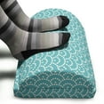 thumbnail image 3 of Pale Blue Foot Rest, Abstract Little Bubbles Natural Scenery Japanese Style Vintage Art Design, Non-Slip Backing Adjustable Ergonomic Memory Foam Leg Support for Office, Turquoise White, by Ambesonne, 3 of 5