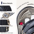 thumbnail image 3 of Olurrisa Small Sling Bag For Women: Small Crossbody Bag for Women with Handle and Adjustable Strap, Cell Phone Purse Cross body with 2 Zipper Pockets-Dark Blue, 3 of 6