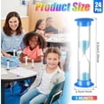 thumbnail image 2 of 24 Pcs 5 Minute Sand Timer Plastic Hourglass 5 Min Visual Timer Mini Classroom Small Shower Hourglass for Teacher Classroom School Must Haves Supplies Egg Sand Clock Kids Time Management(Colorful), 2 of 3