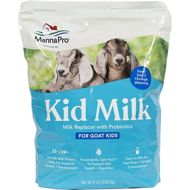 Milk Replacer with Probiotics for Goat Kids | High in Protein to Support Growth | Supports Gut Health and Digestion | 8lbs