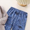 thumbnail image 4 of TOWED22 Little Big Boys Girls Pajamas Set Kids PJs Cotton Fall Winter Sleepwear 6-12 Months 12-24 Months 2t 3t 4t 5t 6t 7t 8t 9t Children,Blue,3-4 Y, 4 of 6
