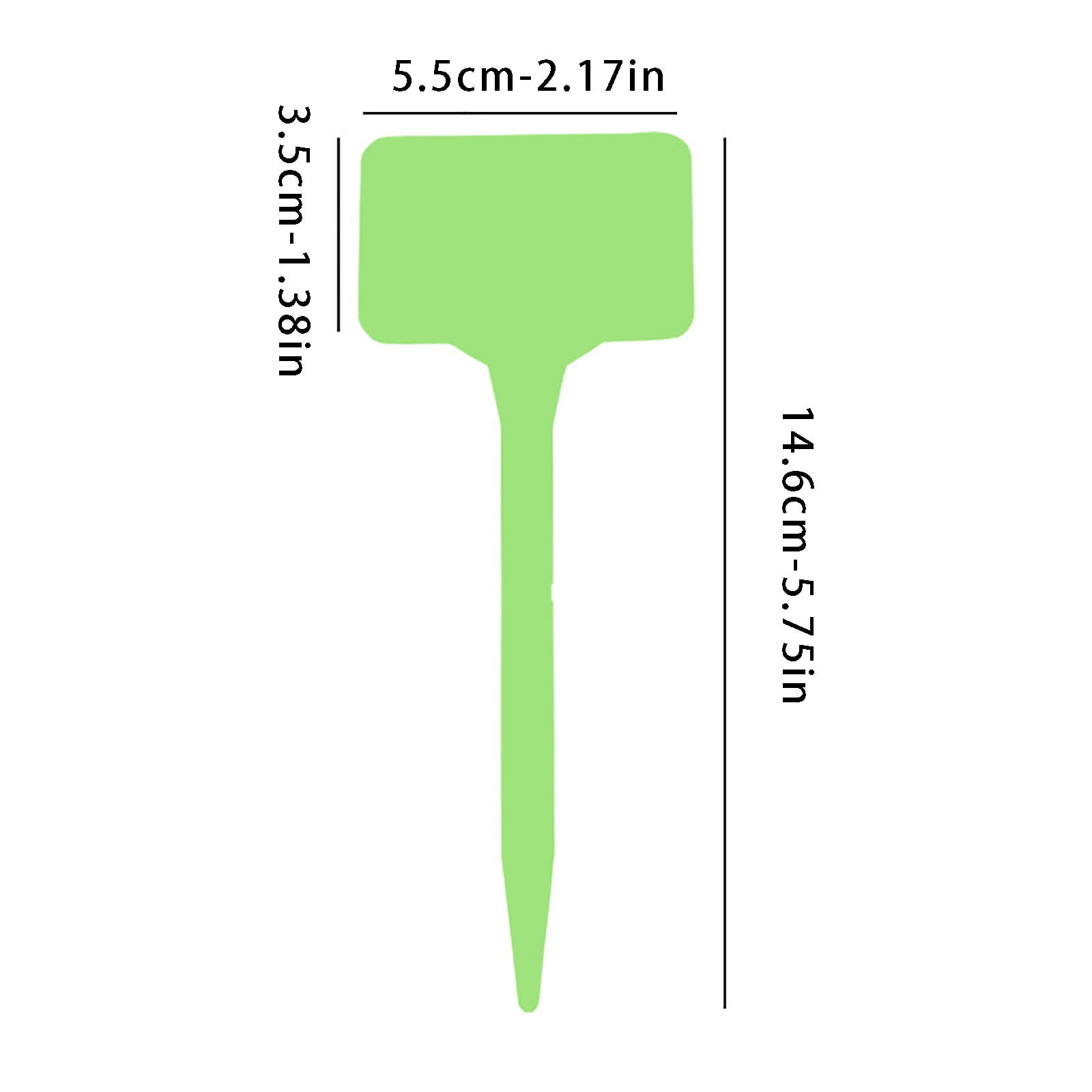 OAVQHLG3B 10 Pcs Plastic Plant Labels Black TType Garden Stake Tags