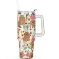 thumbnail image 2 of Insulated Dog Lover Tumbler for Women - 40oz Leakproof Travel Mug with Handle & Straw - Cute Puppy Gift Coffee Cup, 2 of 7
