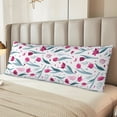 thumbnail image 6 of Lsque Tulips Flowers Body Pillow Case Cover,Ultra-Soft Microfiber Bed Pillow Cases 20x54 inches,Elegant Bedding,Breathable Durable Pillow Cover with Envelope Closure, 6 of 8