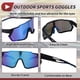 thumbnail image 5 of Gafas de motocicleta únicas 1 Pc, gafas de sol deportivas al aire libre anti-reflejo Tri-Acetato de celulosa PC UV400 para motocross, bicicleta de tierra, ATV, marco negro, lente azul, 5 of 6