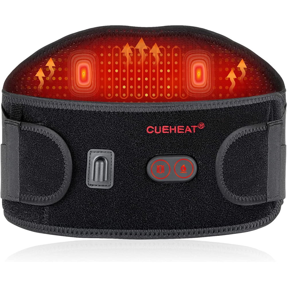 Cordless back pain heating pad back pain massager with rechargeable