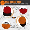 thumbnail image 3 of Colgador de Puerta Portátil Advancent para Armario Soporte para Gorra de Béisbol Negro, 3 of 6