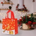 thumbnail image 3 of Adornos navideños, adornos navideños, regalos navideños. Bolso de mano negro navideño, bolsa de compras no tejida, regalo navideño, bolsa de embalaje para regalo. Bolsos no tejidos., 3 of 5