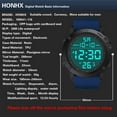 thumbnail image 7 of Weloille Fashion Men's Military Sports Watch Luxury LED Digital Water Watch, 7 of 7