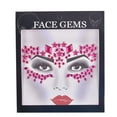 thumbnail image 3 of Qarigey Ojo cuerpo cara gemas diamantes de imitación pegatinas autoadhesivas estilo Simple geométrico brillo elegante uñas mujeres Festival Tratamientos faciales Rosa roja, 3 of 6