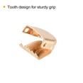 thumbnail image 4 of Uxcell 10x9mm Stainless Steel No Tie Shoelace End Clips Glossy Type, Gold 100 Pack, 4 of 5