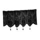 thumbnail image 3 of Cortina de cenador Tratamiento de la ventana de ventana aislada Ventana corta Bolsillo para la barra del dormitorio Sala de estar Baño de estar Negro S, 3 of 8