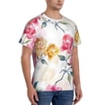 thumbnail image 5 of Rocae Colorful Flowers for Men's Moisture-Wicking Crew Tee - T-Shirt for Sports, Outdoor Activities, and Casual WearSmall, 5 of 9