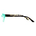 thumbnail image 3 of Womens Retro Design Narrow Cat Eye Plastic Reading Glasses Green +3.0, 3 of 3