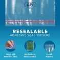 thumbnail image 6 of GPI 16” x 19” Clear Plastic Bags Self-Seal Polybags with Adhesive Strip & Suffocation Warning, 100-Pack, 6 of 6