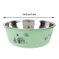 thumbnail image 2 of Stainless Steel Pet Bowl Set Extra Large 7.8in, Non-Slip Dog Food Water Bowls Blue, Double Feeder Dish for Large Giant Dogs, Heavy Duty Elevated Feeding Station Green, 2 of 2