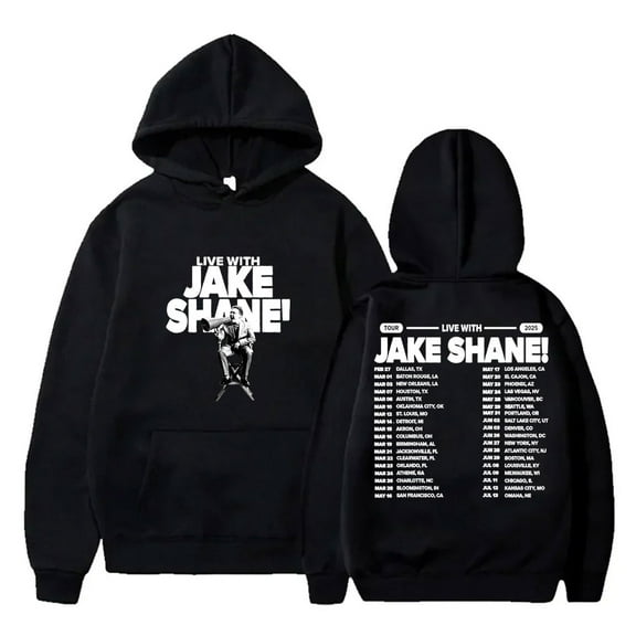 Jake Shane 2025 Tour Merch Hoodies Long Sleeve Sweatshirts Unisex m