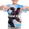 thumbnail image 2 of Camiseta para niños con estampado 3D de Free Fire, camisetas informales transpirables de manga corta para verano, camisetas para niños y niñas de 4 a 14 años, 2 of 5