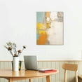 thumbnail image 2 of COMIO  Abstract Wall Art for Living Room Blue Yellow Painting Bathroom decor Wall Art Turquoise Pictures Canvas Art Teal Bedroom Wall Decor Office Artwork for Wall Home Decor, 2 of 4