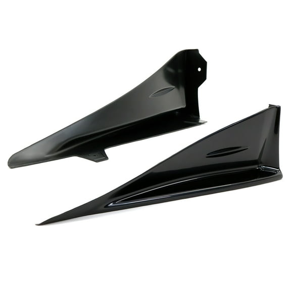 Ikon Motorsports Side Skirts Spats Compatible With 2022-2025 Subaru BRZ & Toyota GR86 Coupe 2-Door STI Style Unpainted Black ABS Side Skirt Guard Strakes Splash 2Pieces