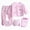 A16-Pink, variant on NIEWTR Preemie Baby Girl Boy Clothes Set Bib Sock Set Tops Hat Pants Baby 5Pcs Outfits Boy Shoes Romper OutfitLayette Gift Set Layette Sets