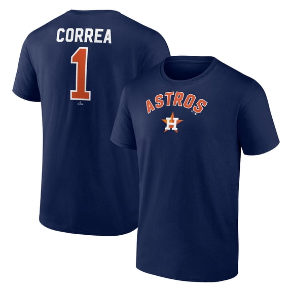 Men's Carlos Correa Navy Houston Astros Winning Streak Name & Number T-Shirt