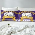 thumbnail image 3 of Football Sports Lovers Bed Sheets Set Twin 3 Pieces American Football City Sheets, Football Teams Sheet Set Adults 3D Rugby Game Flat Fitted Sheet 3Pcs (Minnesota), 3 of 7