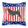 thumbnail image 2 of Carolines Treasures BB3285PW1818 USA Patriotic Welsh Terrier Fabric Decorative Pillow, 2 of 2