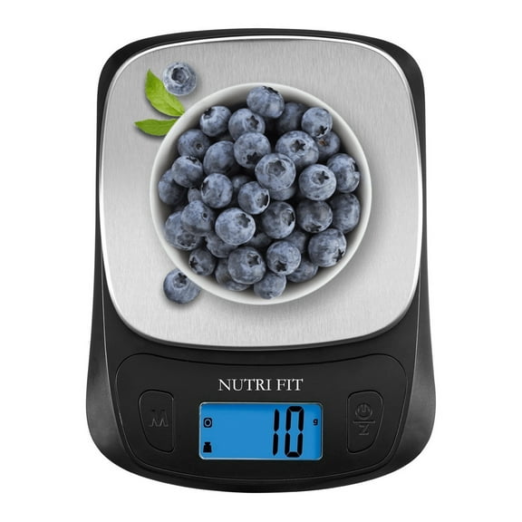 NUTRI FIT Food Scale Digital Weight Grams and Oz, 5kg/11lbs Kitchen Scale for Weight Loss, Cooking, Baking, Super Accurate, Easy to Clean, Stainless Steel