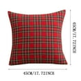 thumbnail image 3 of Leojiow 2 Pack Christmas Plaid Decorative Throw Pillow Covers Scottish Tartan Cushion Case For Farmhouse Home Holiday Decor Red And Green B A, 3 of 7