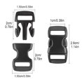 thumbnail image 4 of Mistaha 40 Pieces White Rubber DIY Plastic Buckles for Crafting and Accessories, 4 of 6
