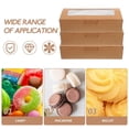 thumbnail image 1 of 10pcs Packaging Boxes Macaron Packaging Boxes With Window Treat Boxes for Dessert Pastry, 1 of 1