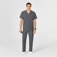 thumbnail image 3 of Wink W123 Men's V-Neck Scrub Top, Pewter, 3X Womens, 3 of 6