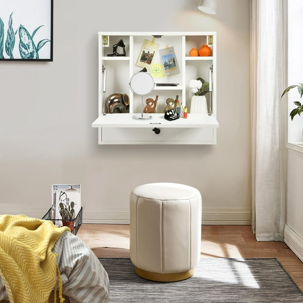 Floating desk with storage deals