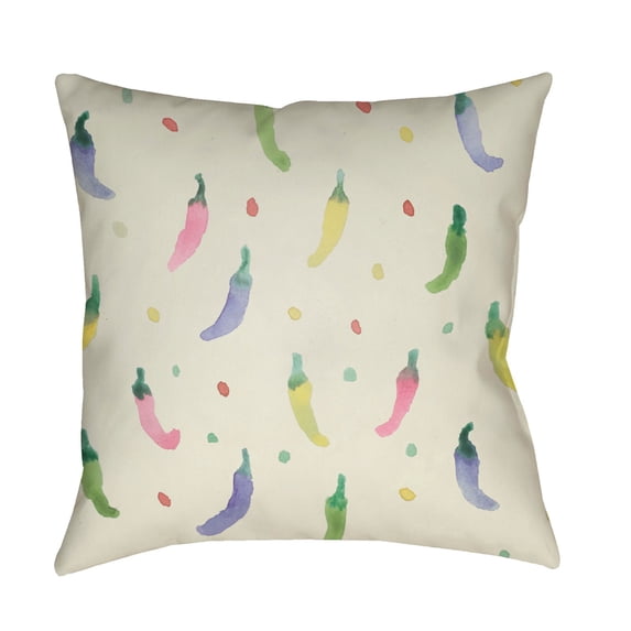 Surya WMAYO011-2020 Jalapeno Medium Throw Pillow, 20 x 20 x 4 in. - Multicolor