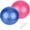 1Blue&1Pink Ball, variant on Small Pilates Ball for Therapy Mini Workout Core 9 Inch Small Exercise Mini Bender Pilates, Yoga, Workout, Bender, Core Training and Physical Therapy, Improves Balance