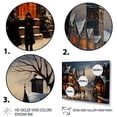 thumbnail image 3 of Designart "European Winter Village Charm I" Landscapes Framed Wall Art - Traditional Yellow Winter Landscape Entryway Framed Wall Art Print, 3 of 6