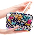 thumbnail image 4 of Thanksgiving FontPVC Cosmetic Storage Bag with Zipper, Printed Design, Small Bag, Travel Pouch, under Clothes Travel Pouch, Makeup Bags Cases - Ideal for Ladies and Girls on the Go, 4 of 6