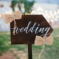thumbnail image 2 of 12Pcs Rustic Burlap Bows Wedding Holiday Birthday Party Christmas Decoration, 2 of 8