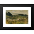 thumbnail image 2 of Johann Till the younger 14x11 Black Modern Framed Museum Art Print Titled - Bach Landscape with a Sitting Girl, 2 of 5
