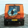 thumbnail image 6 of Salouo Lone Cowboy Desert Scene Print Spare Tire Cover 14-17 inch Spare Tire Protector Universal Tough Tire Wheel Cover for Trailer SUV and Truck-17 inch, 6 of 6
