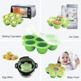 thumbnail image 3 of Accessoires pour Autocuiseur avec Moules à Bouchées d'Œufs en Silicone et Grille Vapeur avec Poignées Résistantes à la Chaleur Compatibles avec Accessoires Instant Pot, 3 of 5