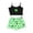 Green, variant on Christmas pajamas Christmas gift Womens Soft Suspender Top Shorts Pajama Suit Pattern Printed Two Piece Housewear