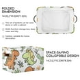 thumbnail image 3 of Cartoon Dinosaurs Leaves Storage Bins Baskets With Handles Storage Box Clothes Organizer Organization Toys, 3 of 7